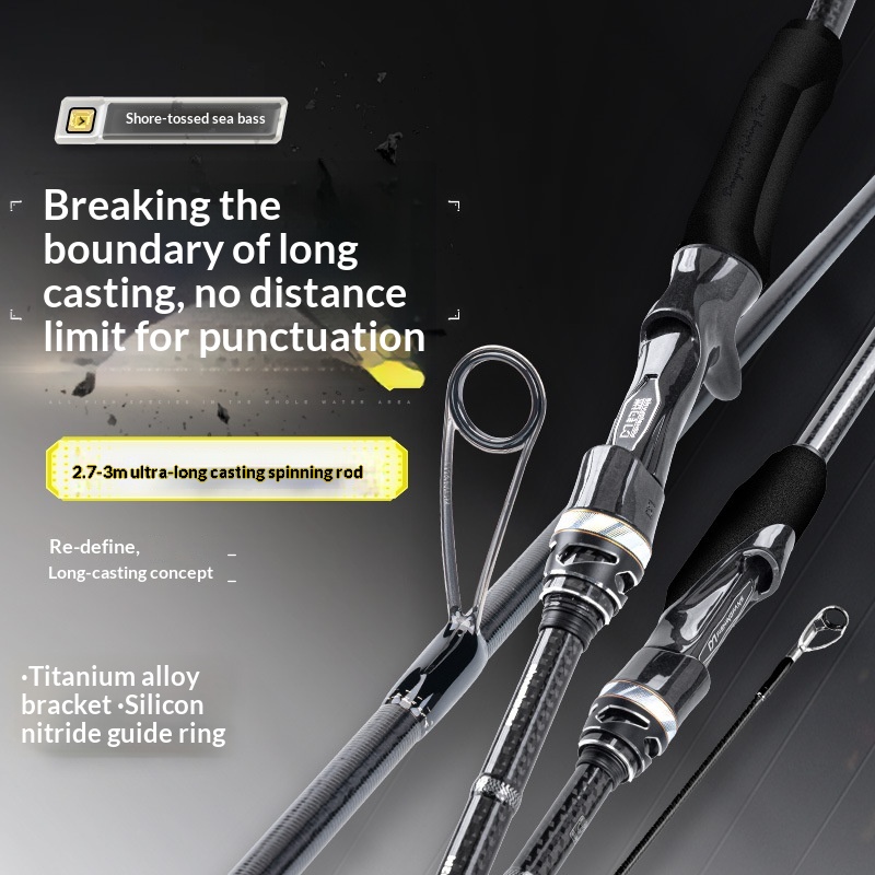 CHEERY Fishing Fan Player 2.0Ultra-long Throw Luya Rod M/MH Ultra-light Carbon Shore Throw Sea Bass Super Hard Tone Nitrogenized – Fishing Rod – view 2