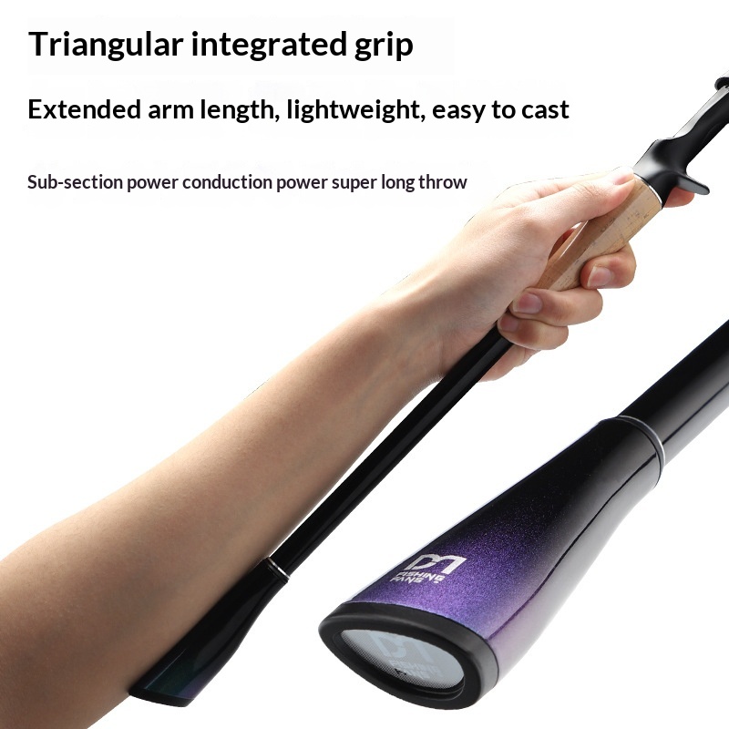 CHEERY Fuji Guide Ring Multi-Section Foldable Carbon Fishing Rod with Long-Range Throw Gun Handle for River Lake Pond &Reservoir – Fishing Rod – view 5