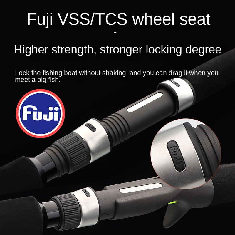 Fuji Guide Ring Carbon 2-Piece Offshore Fishing Rod for Octopus Squid & Ginkgo-Yellow Gun Perch Model – Fishing Rod – view 3