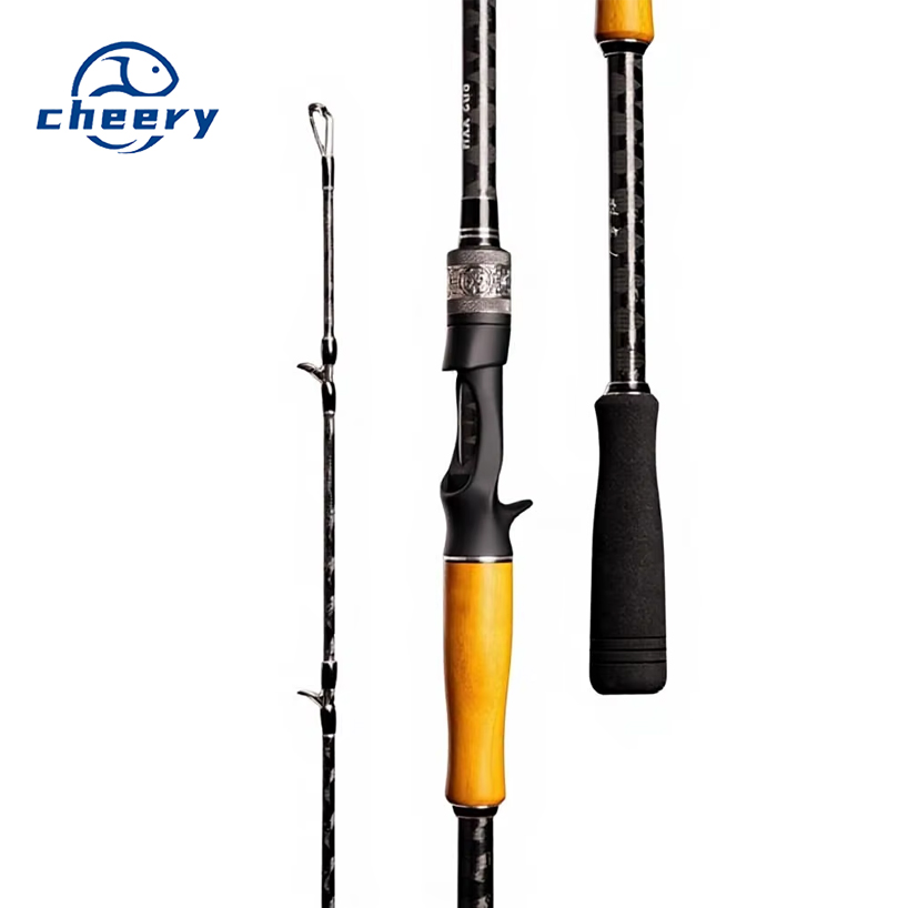 Ultra-light Hard Carbon Heavy lightning Rod 2-Piece 2.4m Remote Drop Wheel Full Set Luya Fishing Rod Set – Fishing Rod – view 1