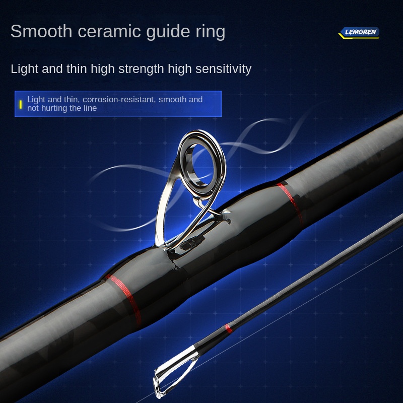 Ultra-light Hard Carbon Heavy lightning Rod 2-Piece 2.4m Remote Drop Wheel Full Set Luya Fishing Rod Set – Fishing Rod – view 3