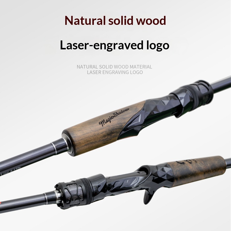 Demon Hunter Magic Shadow ML Luya Rod Spinning Wheel Water Drop Set Carbon Far-cast Bass Cow-mouth Fishing Rod 0.6kg 2-Piece – Fishing Rod – view 3