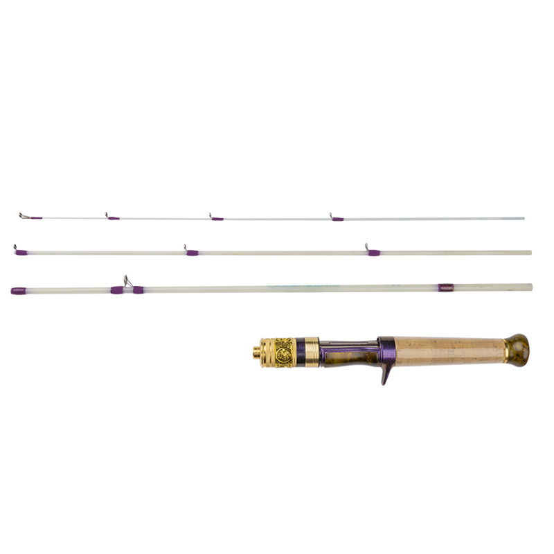 Cheery Carbon Ejection Portable Four-section Ultra-soft Micro-object XUL Slow Horse Mouth Rod Straight Gun Handle Luya Fishing – Fishing Rod – view 5