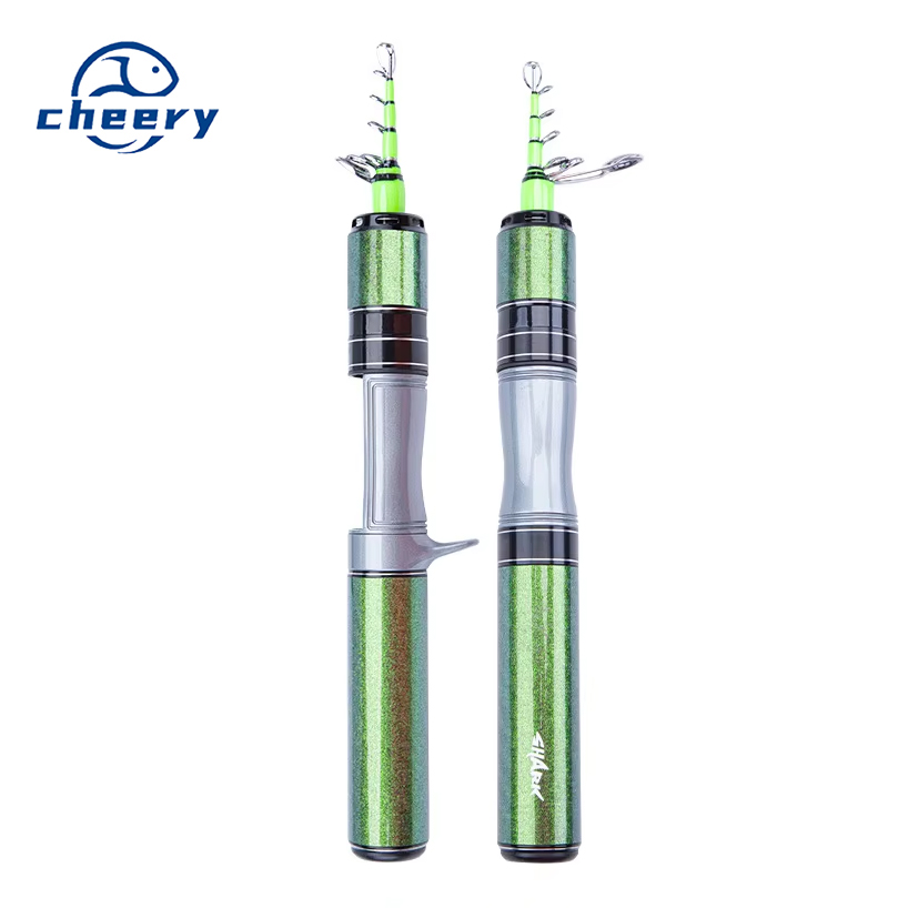 Fishing Fan Ultra Short Mini Telescopic Carbon Road Rod Portable Micro Quick Shark Horse Mouth Rod Set Fishing Tackle – Fishing Rod – view 1