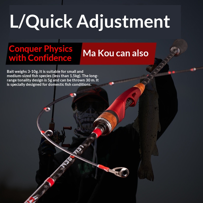 Luya Carbon Soft Tune Micro Rod Set for Horse Mouth Mandarin Fish Long-Distance Cast Gun Handle Stream Fishing Rod (1.8-2.1m) – Fishing Rod – view 3