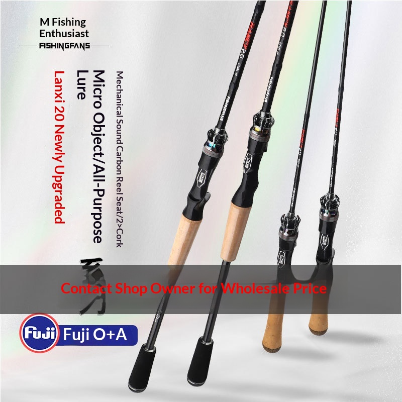 Fishing Fans Lanxi Universal Single Rod Micro-Object Luya Ejection Fishing Rod for Gun Handle Straight Handle Fuji Guides Lake – Fishing Rod – view 2