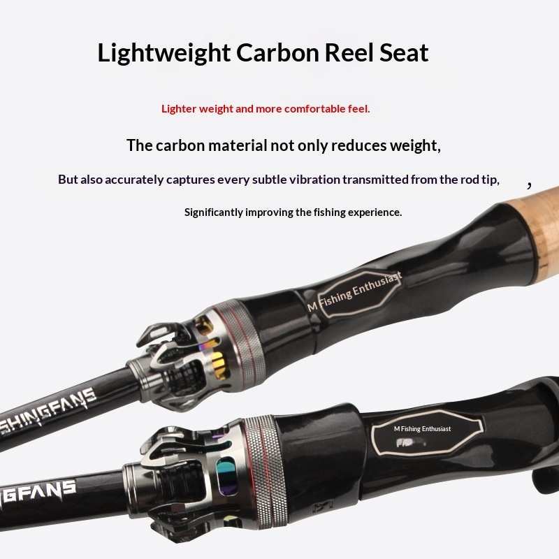 Fishing Fans Lanxi Universal Single Rod Micro-Object Luya Ejection Fishing Rod for Gun Handle Straight Handle Fuji Guides Lake – Fishing Rod – view 5