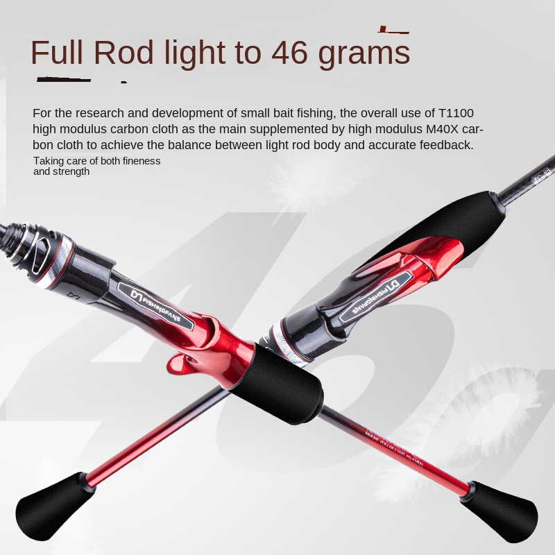 CHEERY Fishing Fan Player 2.0 Micro-object Lu Ya Pole Full Set 2 Sections Soft Tune Stream Fishing Rod Fuji SIC Top Ring Silicon – Fishing Rod – view 2
