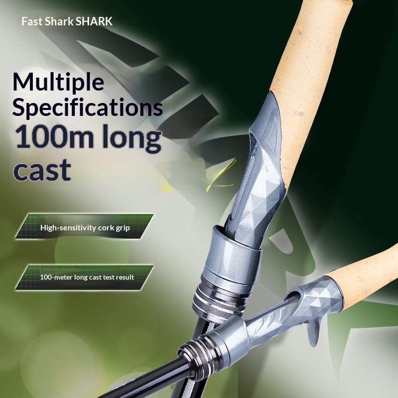 Weihai Super Far Throw High Sense Carbon Luya Rod for Bass/Bambos/Gun Lure Fishing Straight Handle 2.4-3.0m Sizes S/M/H Action – Fishing Rod – view 2