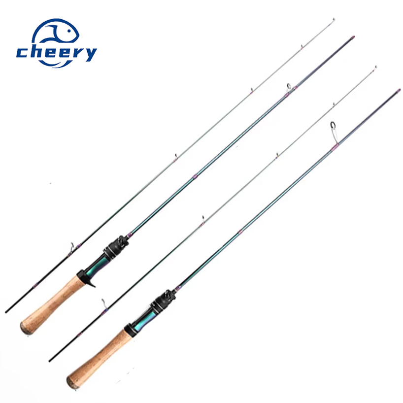 Micro Luya Horse Mouth for Fuji Guide Ring Carbon Single Fishing Rod with Cork Handle White Strip Coil for Lure Fishing – Fishing Rod – view 1