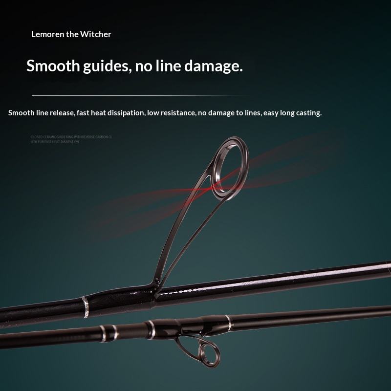 CHEERY Three-section Magic Shadow Extreme Edition Luya Rod Carbon Gun Handle Straight Handle Horse Mouth White Fishing – Fishing Rod – view 5
