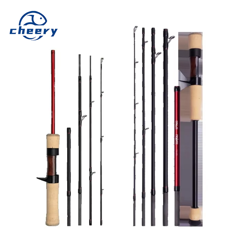 Fishing Fans New Multi-section Portable Carbon 5/6 Section Travel Fishing Rod Ultra Short 35cm Collapsed Length River Use Novice – Fishing Rod – view 1