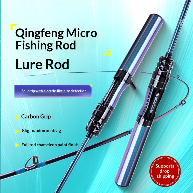 Bumblebee Micro-Object Lure Fishing Rod Set for Novices Full Set Carbon Material 2 Sections Straight Handle Stream Use – Fishing Rod – view 2