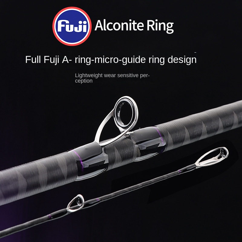 Qing Xiu Lei Qiang Lu Ya Carbon Fishing Rod Fuji a Ring Super Hard XXH Action 2.19-2.28m River Use Remote Throat Cross Border – Fishing Rod – view 2