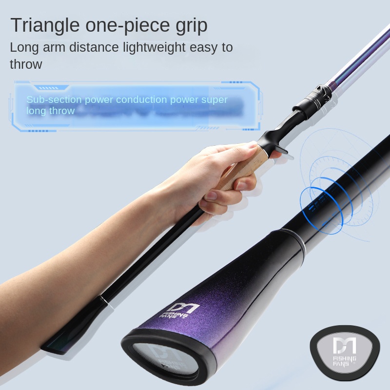 Fuji O Guide Ring Carbon 2-Piece Fishing Rod with Straight Handle & Gun Handle for Perch and Mandarin Fish Remote Throwing – Fishing Rod – view 4