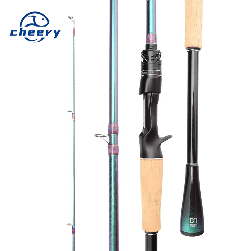 Fuji O Guide Ring Carbon 2-Piece Fishing Rod with Straight Handle & Gun Handle for Perch and Mandarin Fish Remote Throwing – Fishing Rod – view 1