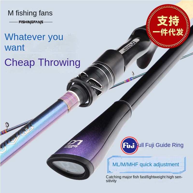 Fuji O Guide Ring Carbon 2-Piece Fishing Rod with Straight Handle & Gun Handle for Perch and Mandarin Fish Remote Throwing – Fishing Rod – view 5