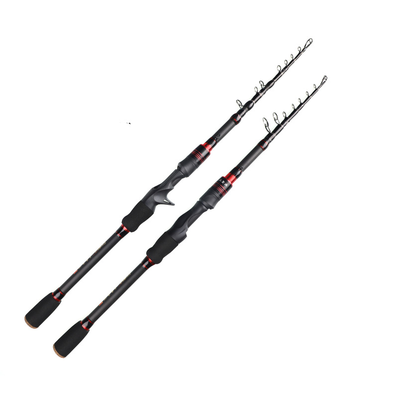 Vibration-out Luya Telescopic H-adjustable Portable Lei Qiang 2.1m Straight Handle Carbon Sea Fishing Throwing Rod Cross-border – Fishing Rod – view 5