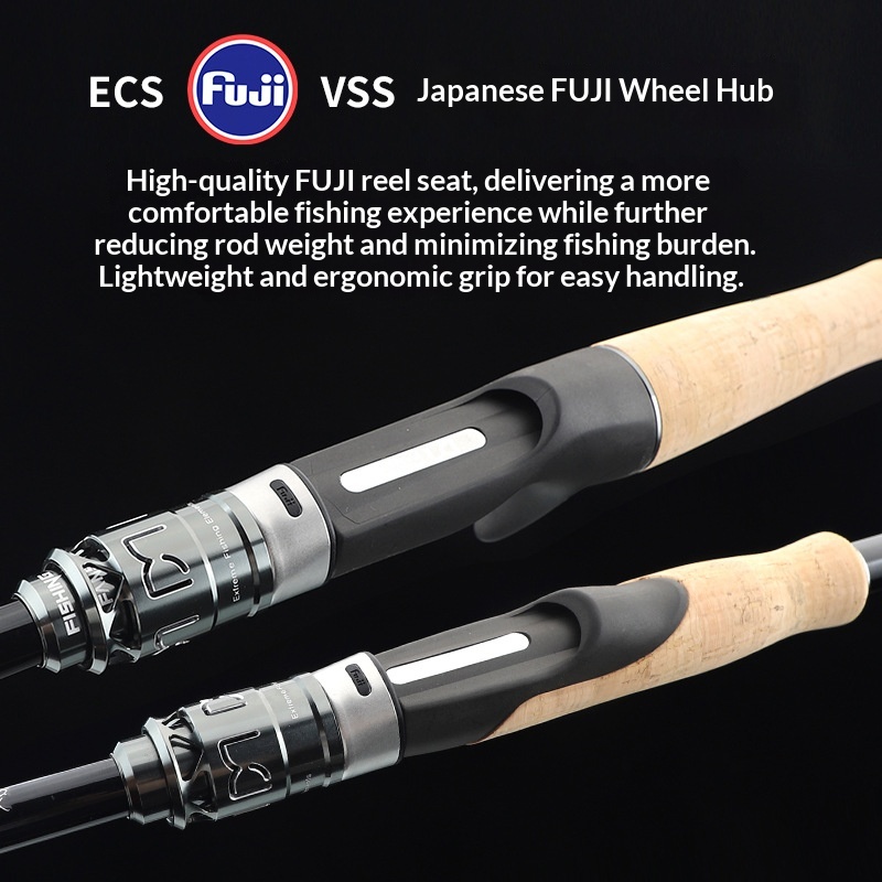 CHEERY Fuji O SIC Guide Ring Carbon Fishing Rod for Perch & Mandarin Fish Straight Handle Far-cast River Use Wholesale – Fishing Rod – view 5