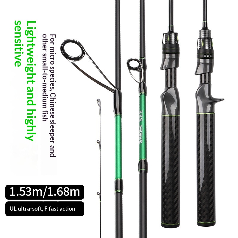 Horse Mouth Ejection Luya Rod for Soft Quick Adjustment 2-Piece Carbon Fishing Rod White 1.53m-1.68m – Fishing Rod – view 2