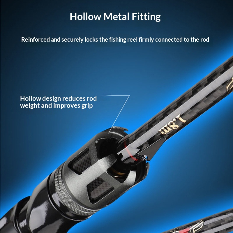 Carbon Luya Rod M/ML/MH Gun Straight Ultra Light Remote Sea Fishing Rod Coil Hit Heiweihai Factory Lure Fishing – Fishing Rod – view 3
