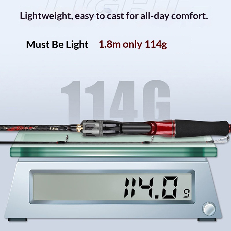 Carbon Luya Rod M/ML/MH Gun Straight Ultra Light Remote Sea Fishing Rod Coil Hit Heiweihai Factory Lure Fishing – Fishing Rod – view 4