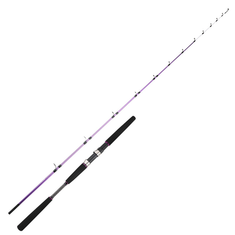 Boat Fishing Rod 1.8 Meters Solid Carbon Rod Straight Handle Slightly Super Hard Lightweight for Marine Boat Sea Fishing Rod – Fishing Rod – view 5