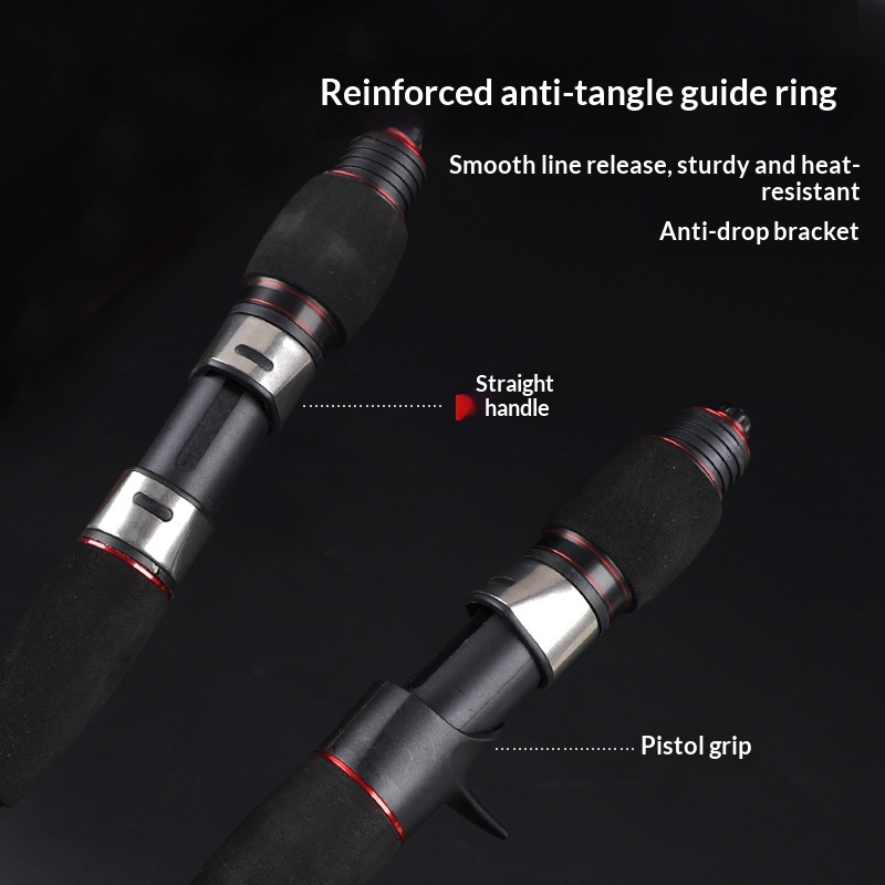 Solid Carbon Slow-Swing Half-Boat Luya Style Slow Jigging Boat Fishing Rod for Spanish Mackerel 2-Piece with Rotating Guides – Fishing Rod – view 5