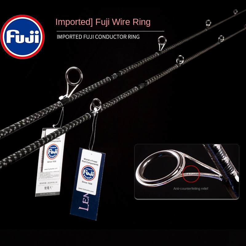 Fuji Guide Ring Carbon M Tuning Generic Luya Rod Set Far-throw Straight Handle Fishing Rod 0.3kg 2.10m-2.40m – Fishing Rod – view 4