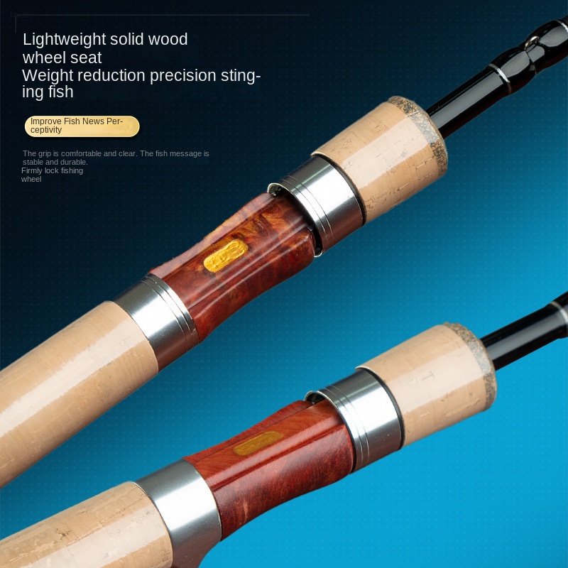 Cheery Telescopic for Micro Horse Mouth Rod Carbon Soft Wood Handle 0.6kg Portable Luya White Strip Stream Fishing Rod – Fishing Rod – view 4