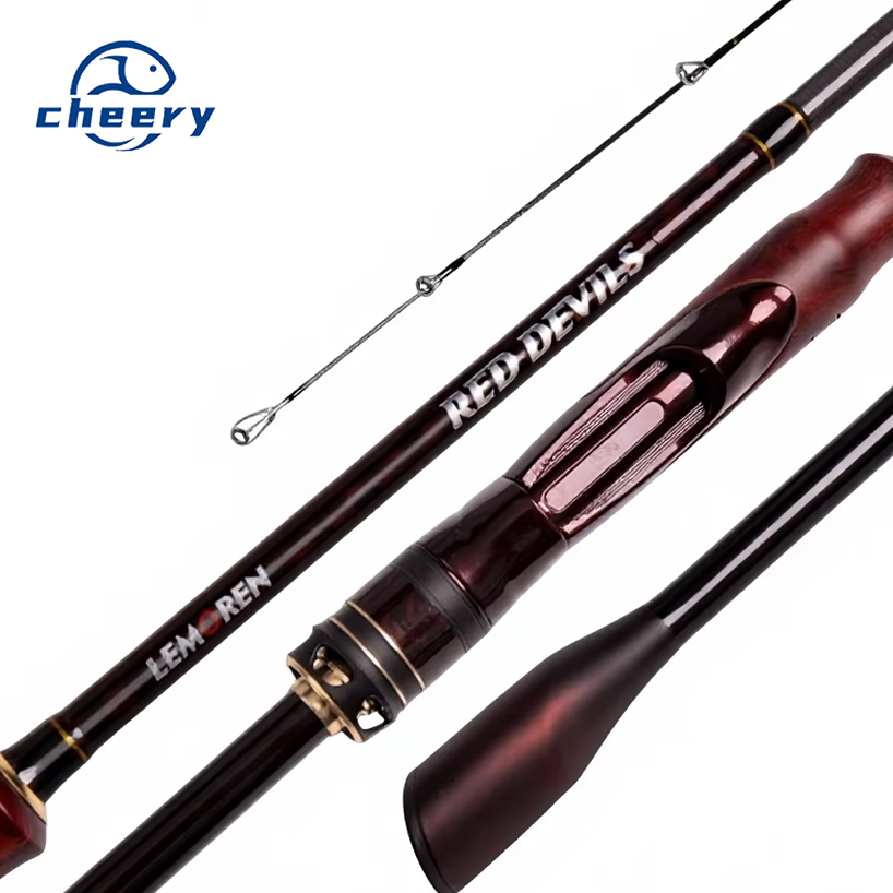 Demon Hunter Rainbow Magic Carbon Fishing Rod with Quick Adjustment Large Guide Ring Solid Straight Handle Stream Use – Fishing Rod – view 1