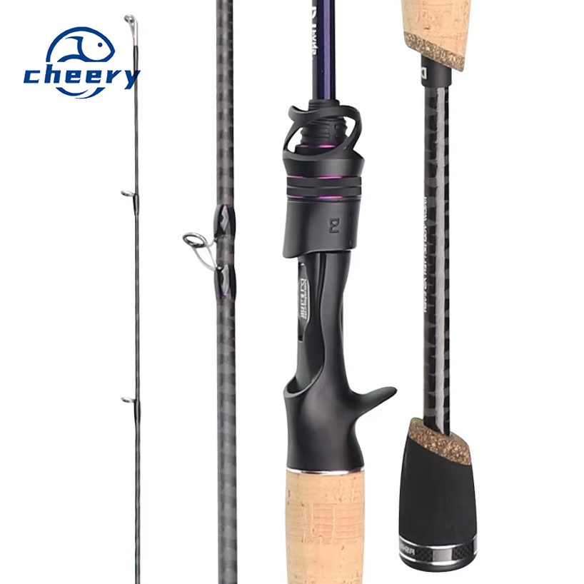 Qingxiu General Use Luya Pole Full Fuji Ring Worm Pole Carbon Far-cast Perch Mandarin Fish Spinning Cork Handle 2-Piece – Fishing Rod – view 1