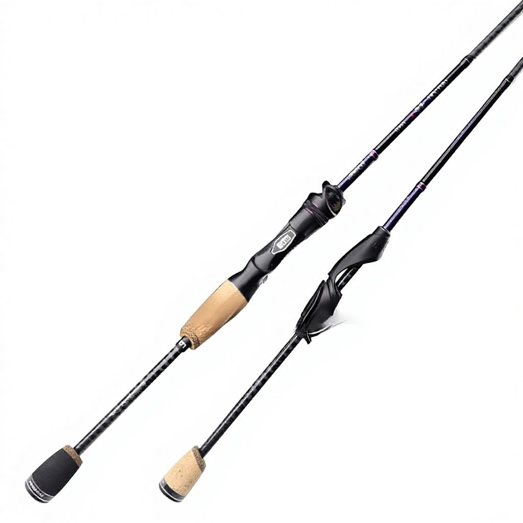 Qingxiu General Use Luya Pole Full Fuji Ring Worm Pole Carbon Far-cast Perch Mandarin Fish Spinning Cork Handle 2-Piece – Fishing Rod – view 2