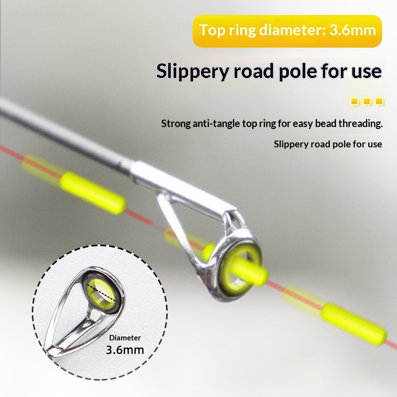 Ultra-short Mini Portable Telescopic Carbon Fishing Rod with Large Guide Ring 8 Sections Soft Tune for Stream Use – Fishing Rod – view 4