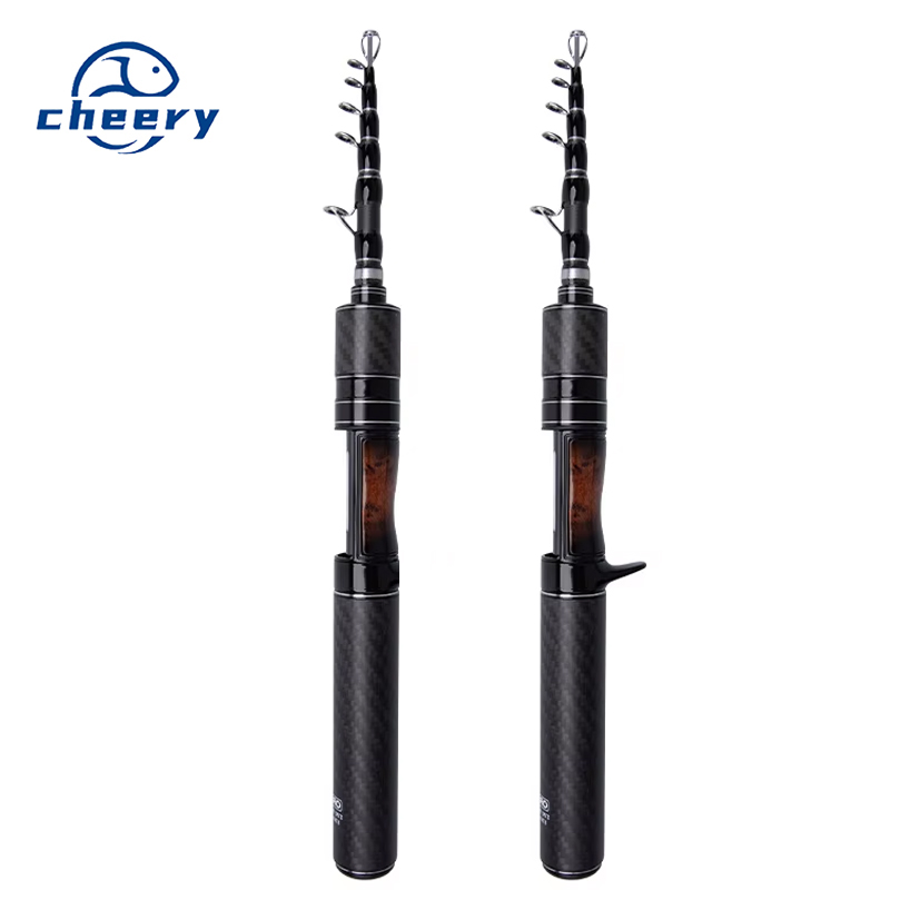 Ultra-short Mini Portable Telescopic Carbon Fishing Rod with Large Guide Ring 8 Sections Soft Tune for Stream Use – Fishing Rod – view 1