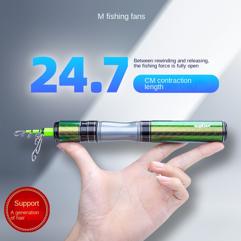 Fast Shark Mini Telescopic Ultra Short Generous Luya ML Carbon Soft Tune Slightly 1.98 Meters Far-cast Perch Siniperca Stream – Fishing Rod – view 5