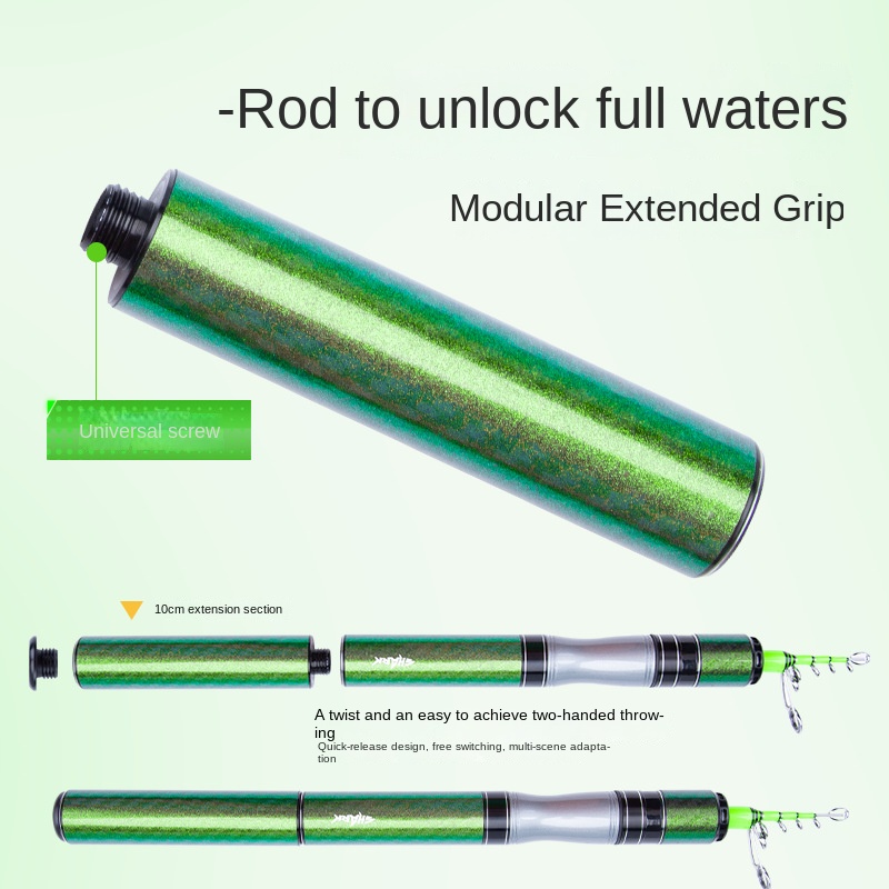 Fast Shark Mini Telescopic Ultra Short Generous Luya ML Carbon Soft Tune Slightly 1.98 Meters Far-cast Perch Siniperca Stream – Fishing Rod – view 3