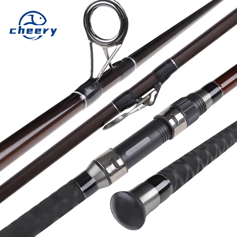 CHEERY 4.2 m Surf Follow Super Hard Long-distance Throwing Rod Three-section Carbon Anchor Fishing Rod Beach – Fishing Rod – view 1