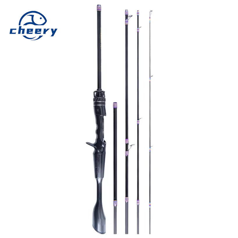 Fishing Fans Gold Edition Australian Carbon 5-Section Soft Tune Portable Travel Full Set Fuji Guide Ring Stream Fishing Rod Set – Fishing Rod – view 1