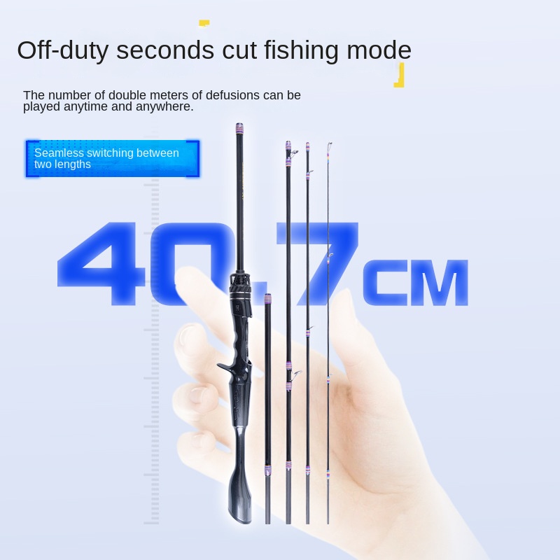 Fishing Fans Gold Edition Australian Carbon 5-Section Soft Tune Portable Travel Full Set Fuji Guide Ring Stream Fishing Rod Set – Fishing Rod – view 3