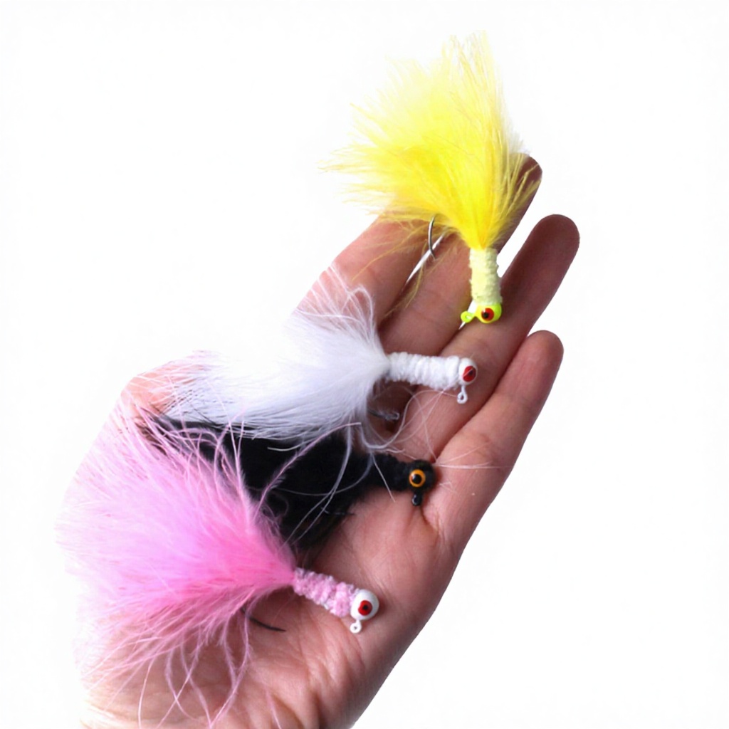 NEWUP FH019 1pcs/bag Lead Head Hook Tools Feather Fishing Flies Fly Fishing Accessories Lake – Metal Lure – view 4