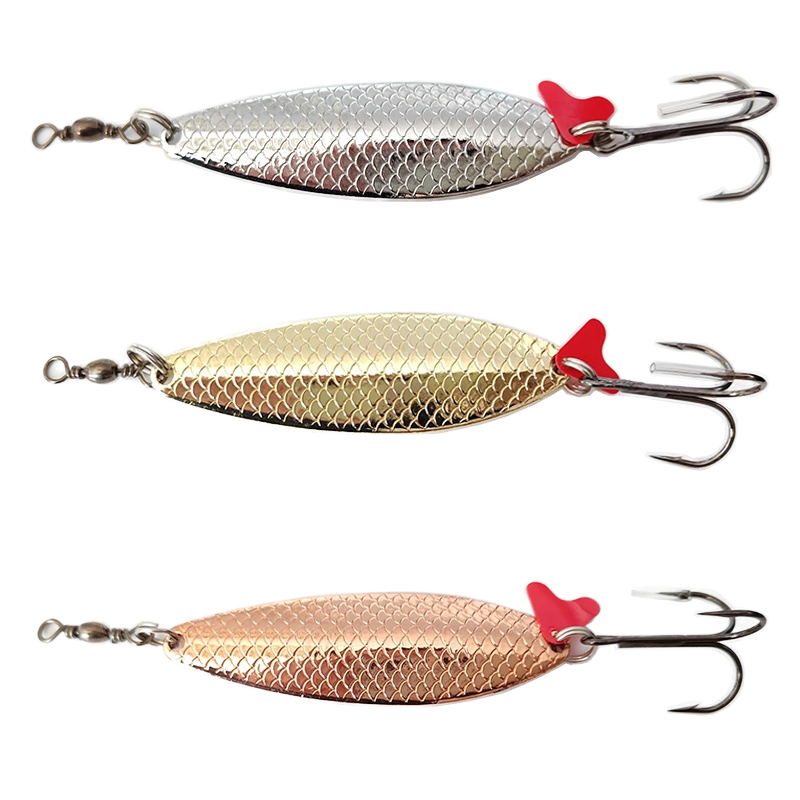 MISTER LURE 40g Artificial Melon Sinking Spinner Metal Sequins Bait Trout Spoon Fishing Lure for River Lake & Stream – Metal Lure – view 1