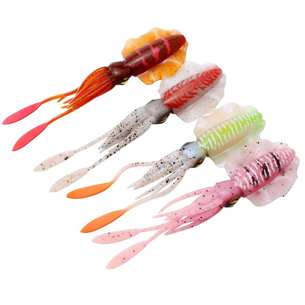 New Arrival 10cm 20cm Factory Wholesale UV Bionic PVC Artificial Soft Bait for Saltwater Fish Sea & Boat Fishing – Octopus Skirt – view 2