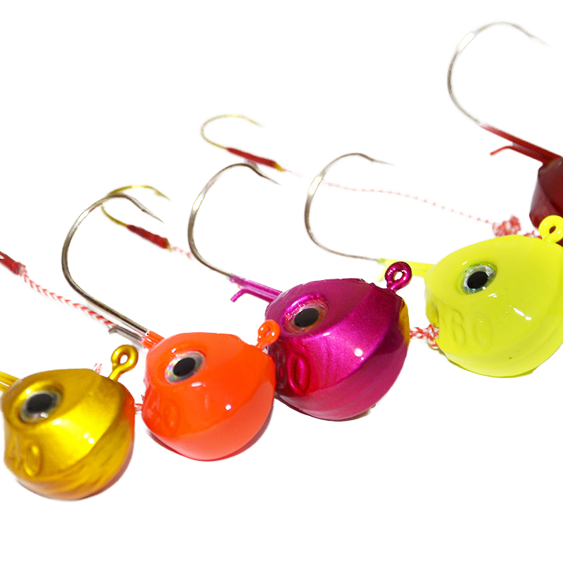 WHYY WHYY-3 120g Lead Jig Head Double Hook with 3D Eyes for Marlin & Pike Freshwater & Saltwater Fishing – Fishhook – view 1