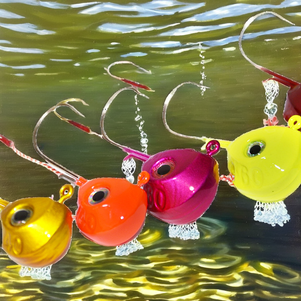 WHYY WHYY-3 120g Lead Jig Head Double Hook with 3D Eyes for Marlin & Pike Freshwater & Saltwater Fishing – Fishhook – view 2