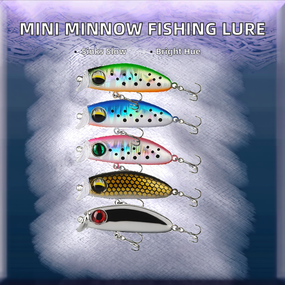 41mm 2.8g Slow Sinking Mini Minnow Artificial Hard Bait Fishing Lure Wobblers for Perch Pike Bass Trout River Lake – Minnow – view 2
