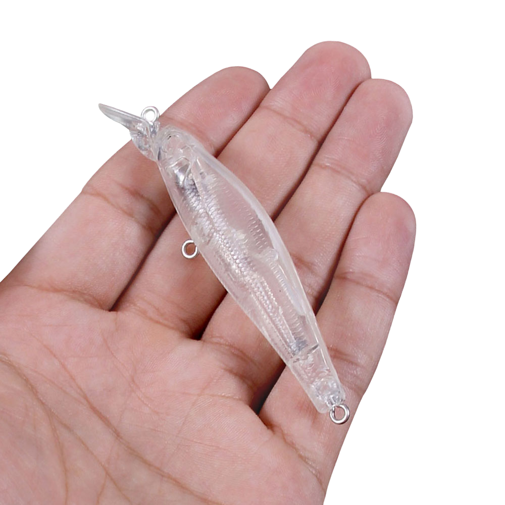 Wholesale Blank Transparent Lure Body 15.8g/10.9cm Minnow Stainless Steel Live Bait Powdery Category – Minnow – view 1