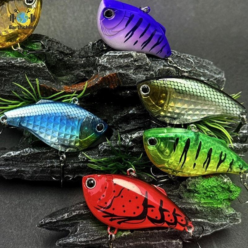 Cheery 60mm 14.7g Sinking Vib Fishing Lure Rattle Vibration Artificial Hard Bait Noisy Wobblers Pike Bass Saltwater Fish Salmon – Metal Lure – view 5