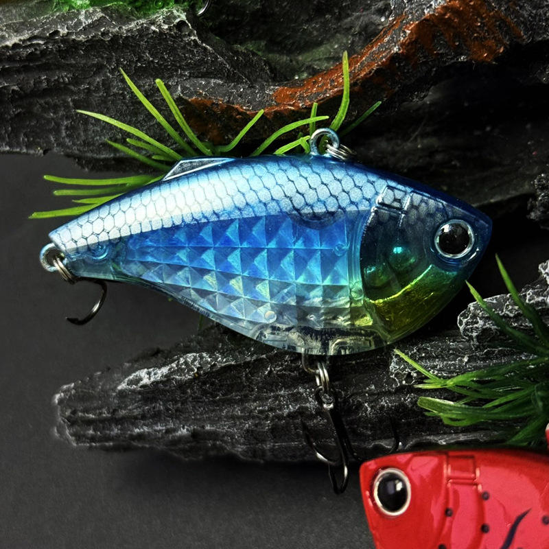 Cheery 60mm 14.7g Sinking Vib Fishing Lure Rattle Vibration Artificial Hard Bait Noisy Wobblers Pike Bass Saltwater Fish Salmon – Metal Lure – view 3