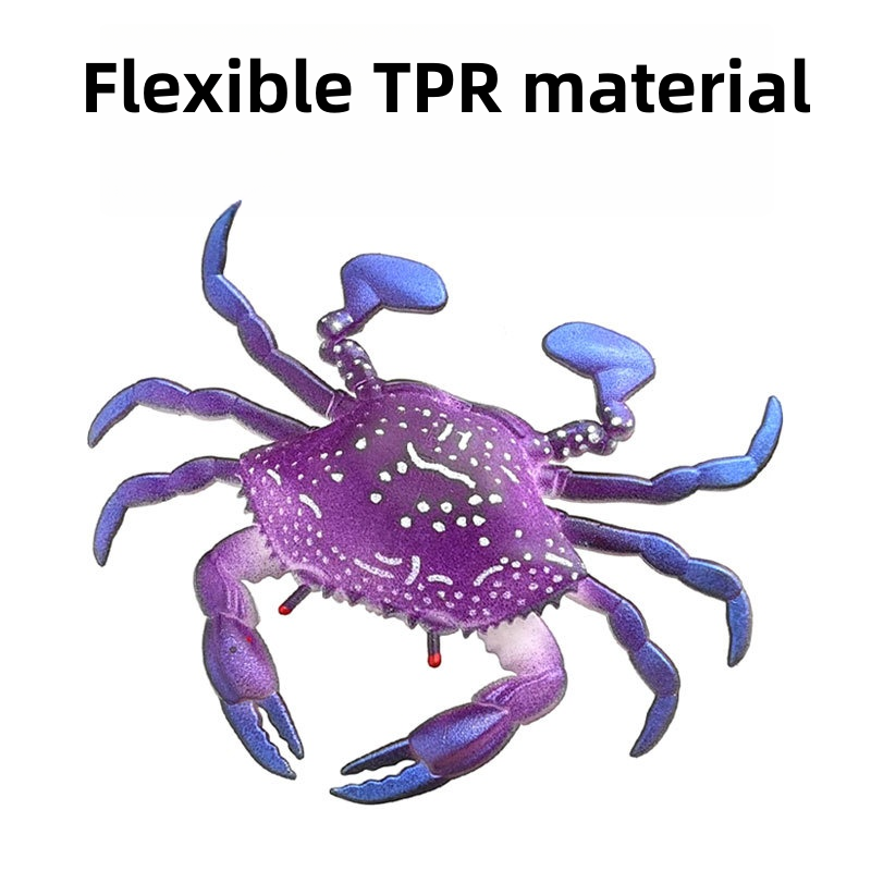 CHEERY 8cm 10g Artificial Crab Bait Lifelike Soft Sea TPR Fishing Lure Sharp Bass Target Species Pesca Isca Tool Grouper – Soft Lure – view 4